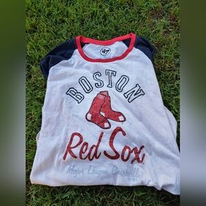 Womens Boston Red Sox Shirt Size S Mlb Baseball Longsleeve retro